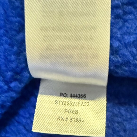 Patagonia Men’s Better Sweater 1/4 Zip Pullover Large Blue Fleece – Elastic Logo - Picture 7 of 9